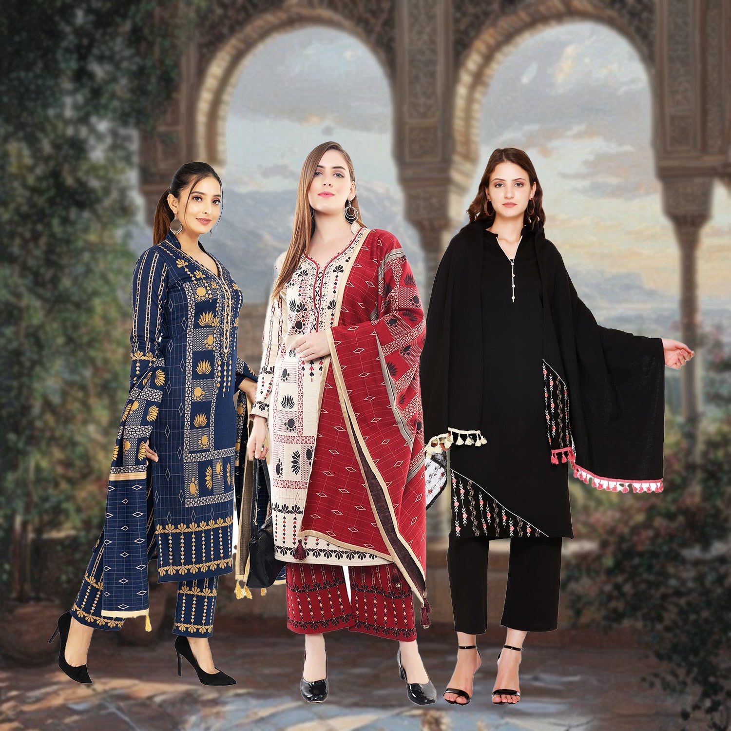 Kurta Palazzo with Dupatta Set
