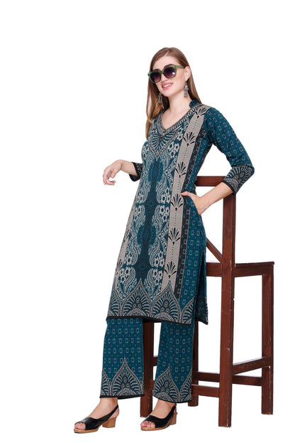 Kurta Plazzo Set – PEACOCK