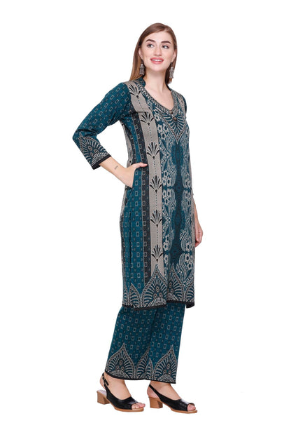 Kurta Plazzo Set – PEACOCK