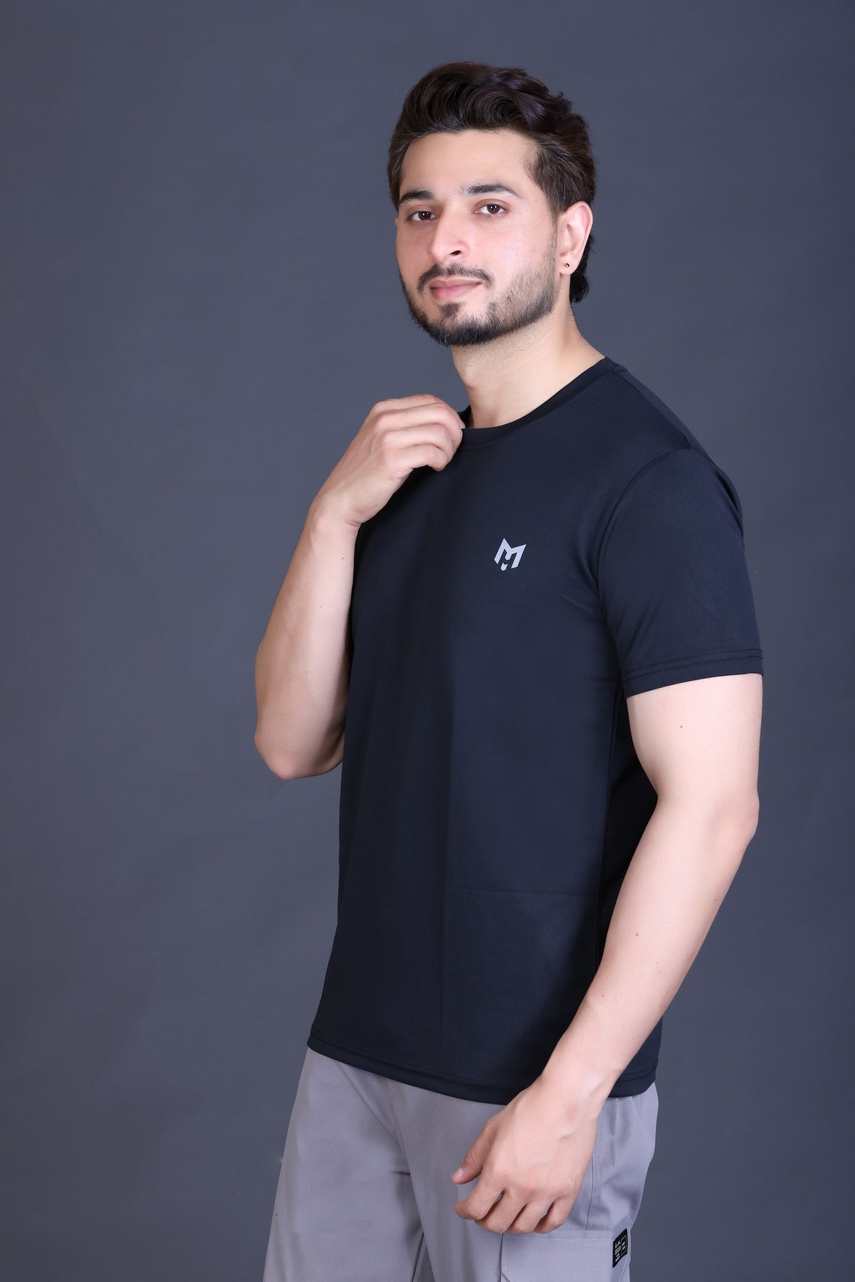 ManHood Men's Polyester Lightweight Sports Gym Tshirt