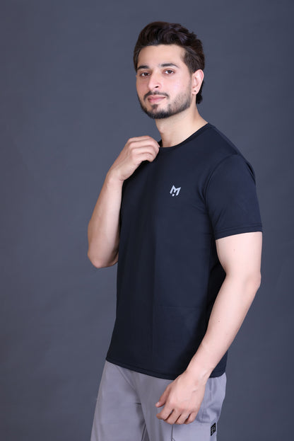 ManHood Men's Polyester Lightweight Sports Gym Tshirt