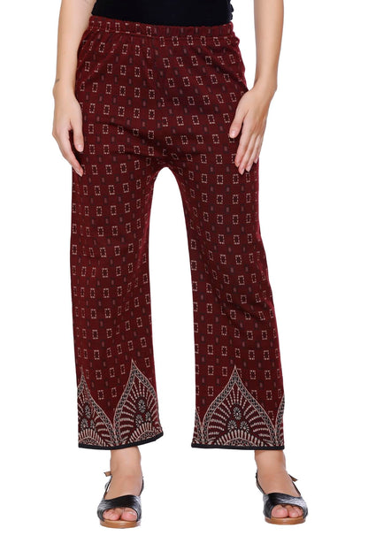 Kurta Plazzo Set – Burgundy