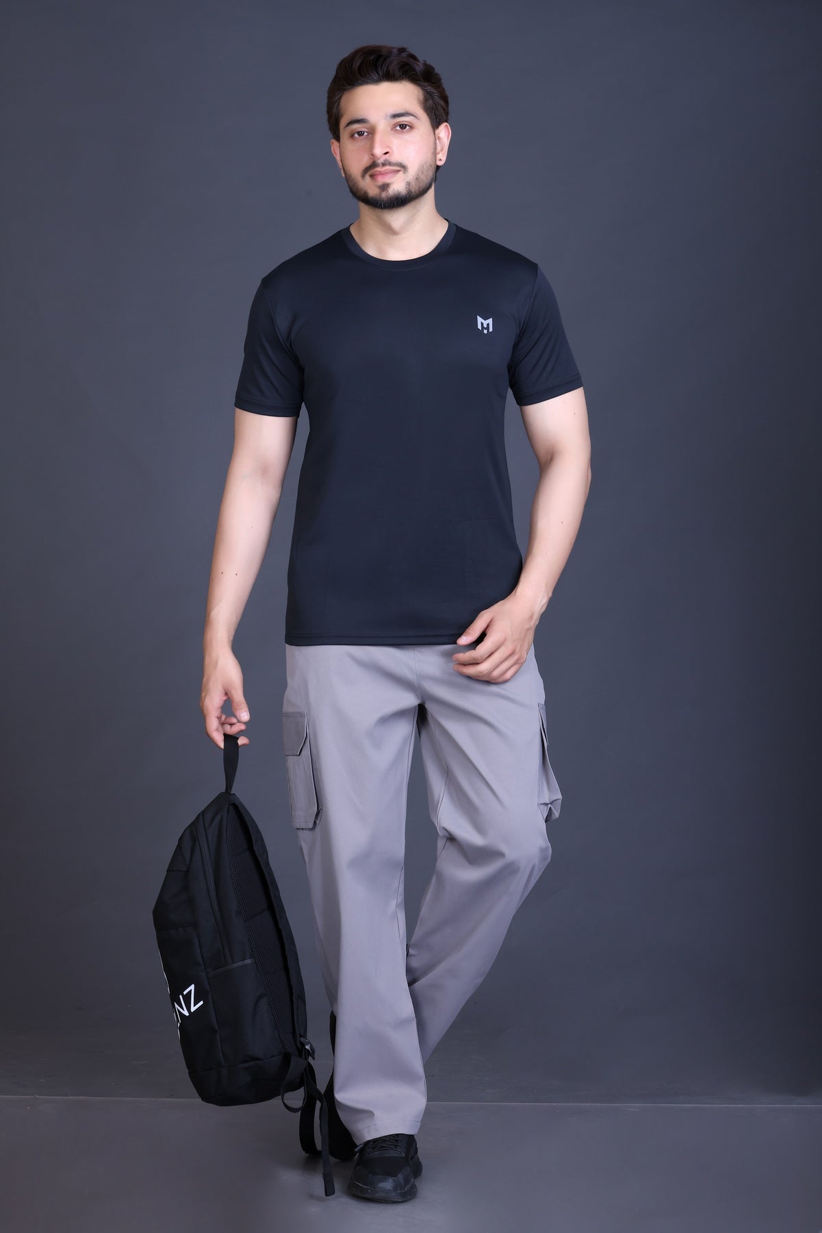 ManHood Men's Polyester Lightweight Sports Gym Tshirt