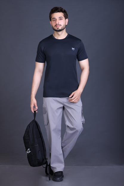 ManHood Men's Polyester Lightweight Sports Gym Tshirt