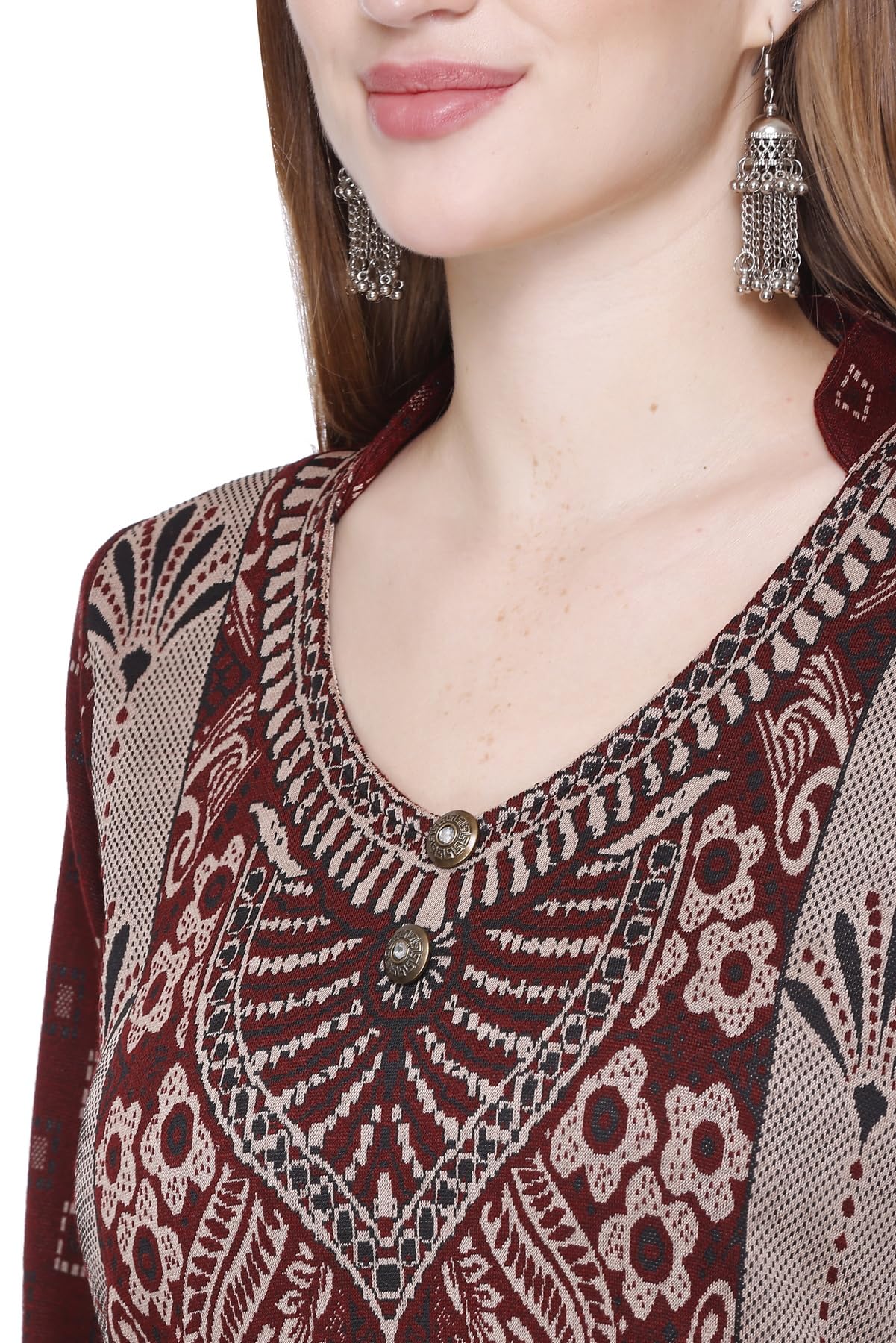 Kurta Plazzo Set – Burgundy