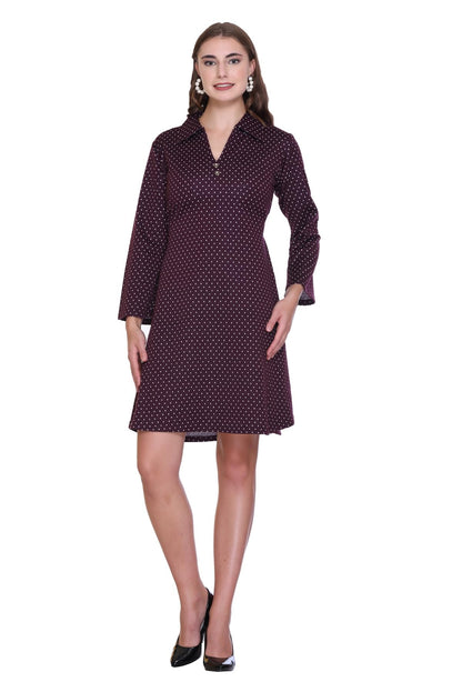 Winter Bell Sleeve Frock Kurti for Women