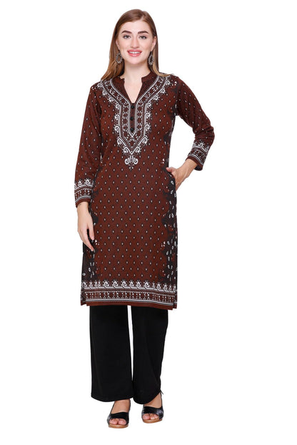 Kurta Plazzo Set – Coffee