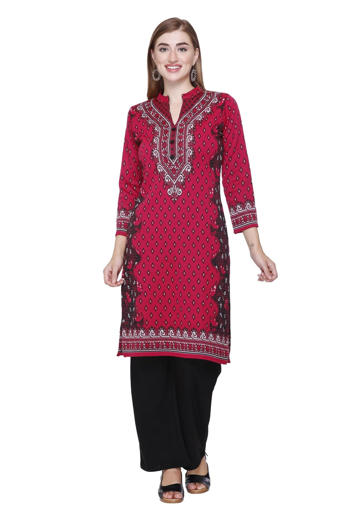 Kurta Plazzo Set – Hot Pink