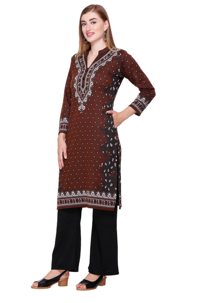 Kurta Plazzo Set – Coffee