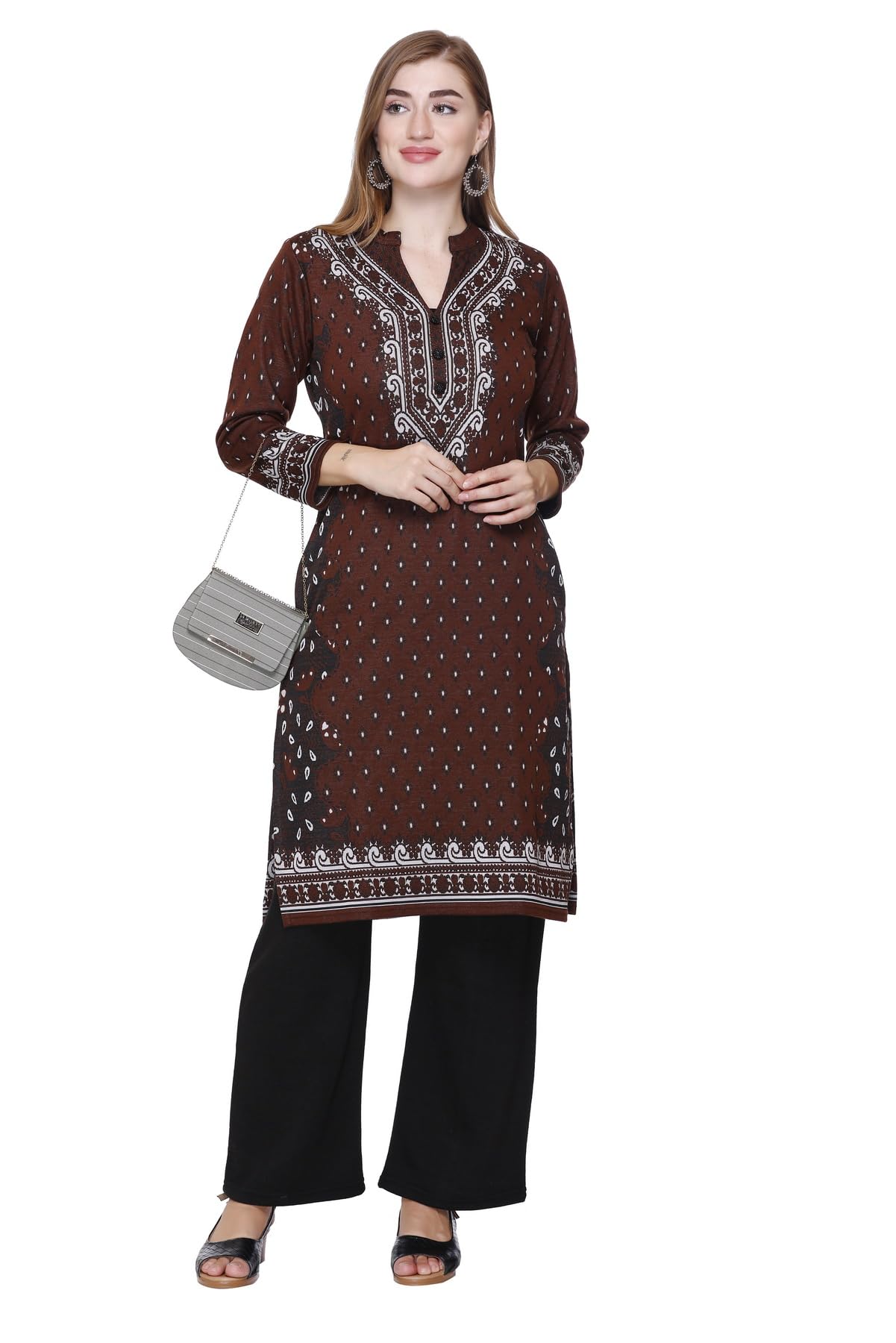 Kurta Plazzo Set – Coffee