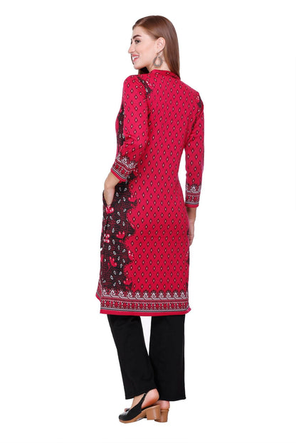Kurta Plazzo Set – Hot Pink