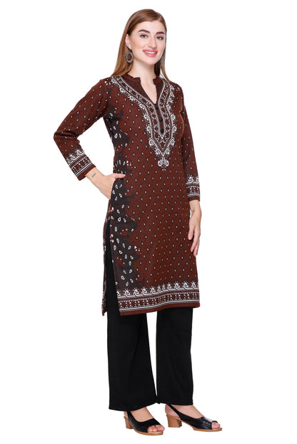 Kurta Plazzo Set – Coffee