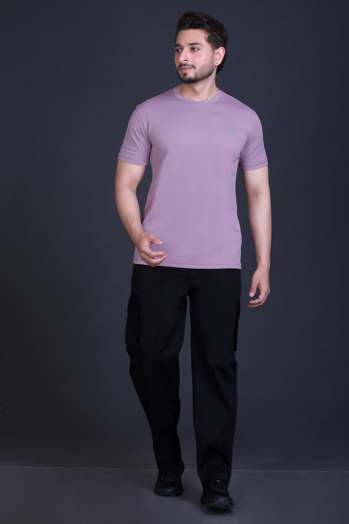 ManHood Men's Polyester Lightweight Sports Gym Tshirt