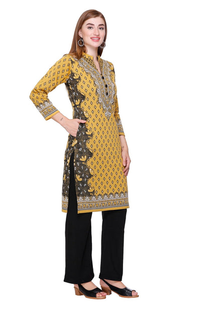 Kurta Plazzo Set – Mustard