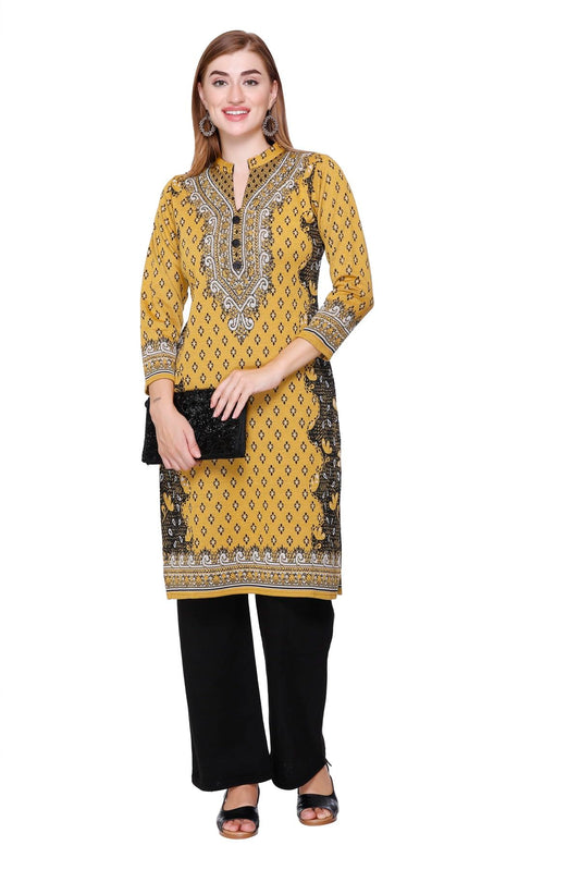 Kurta Plazzo Set – Mustard