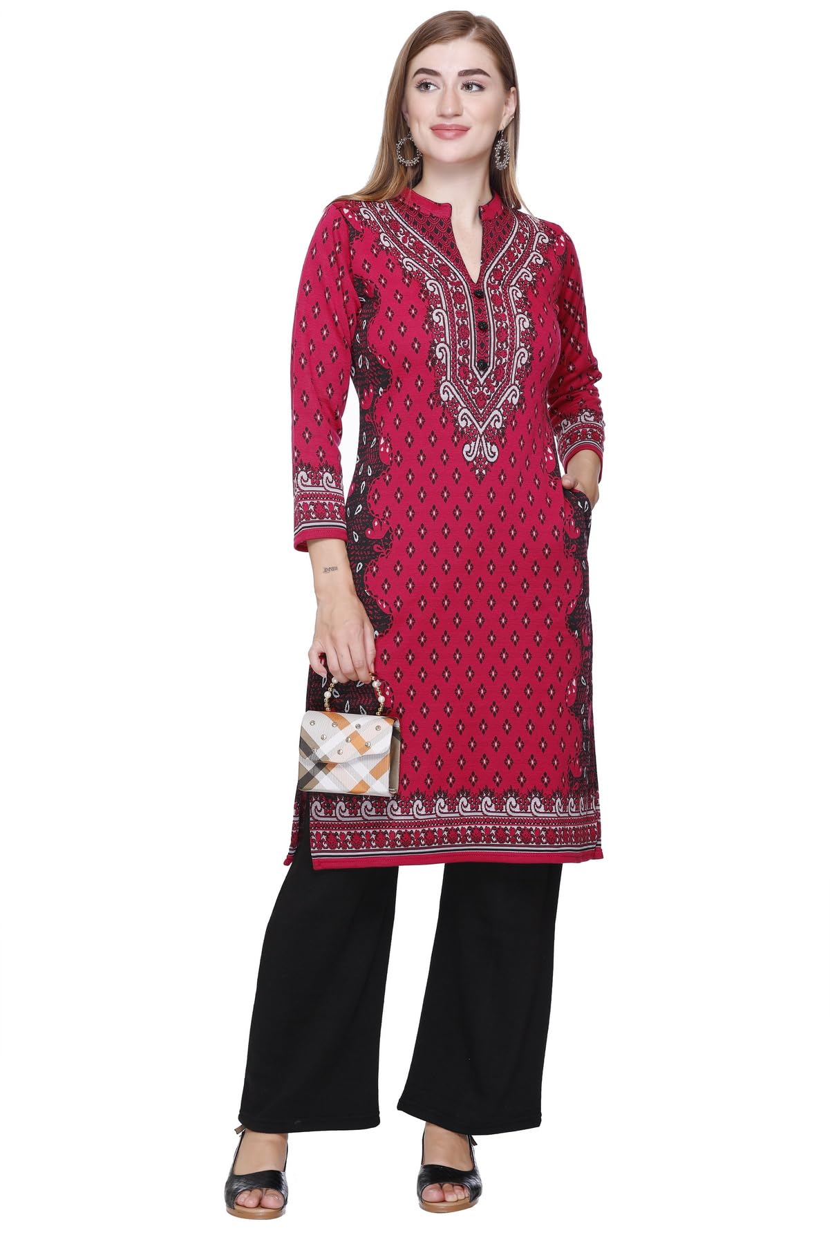 Kurta Plazzo Set – Hot Pink