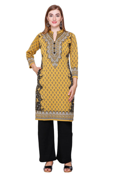 Kurta Plazzo Set – Mustard
