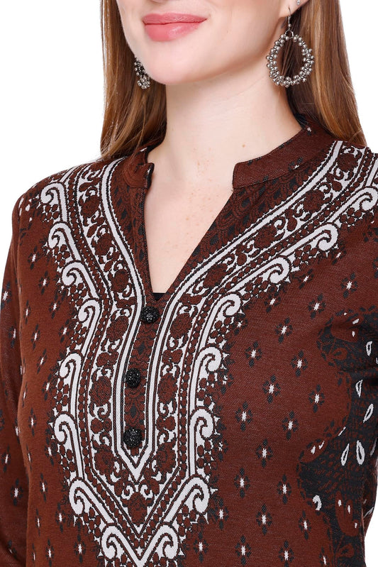 Kurta Plazzo Set – Coffee